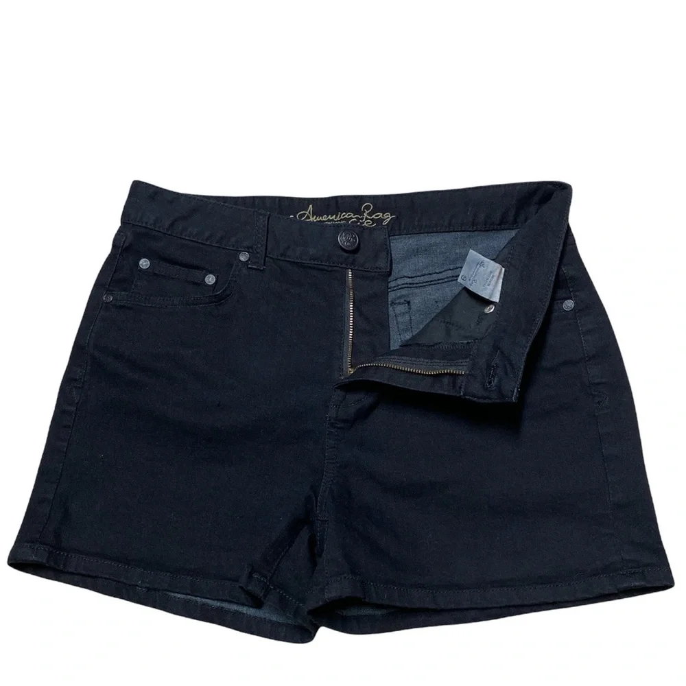 American Rag Jean Shorts Women’s 9 Colored Denim Black Wash Casual High Rise
